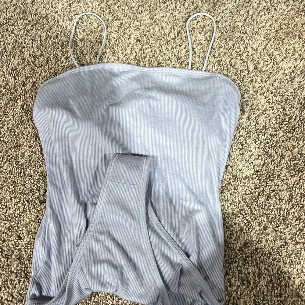 Baby blue body suit